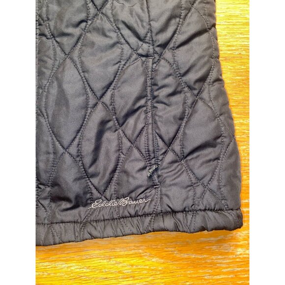 Eddie Bauer Womens Quilted Sleeveless Vest With Zipper Closure & Stand Collar - Picture 3 of 6
